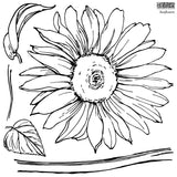 Sunflowers IOD Decor Stamp