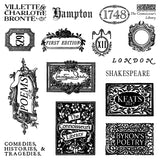 The Connoisseur’s Library IOD Decor Stamp