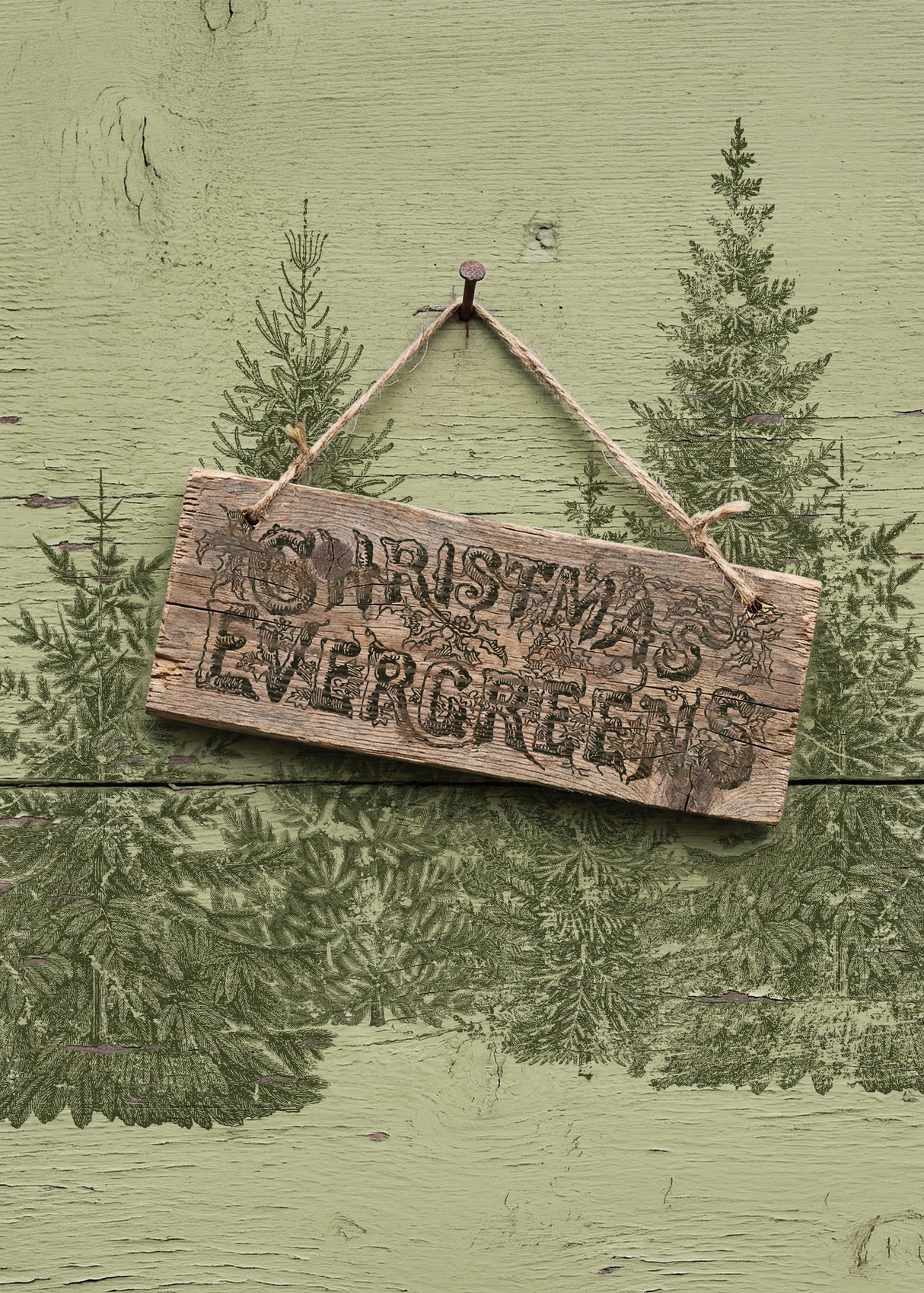 Winter Grove IOD Decor Stamp