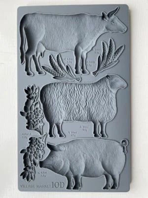 Village Market IOD Decor Mould