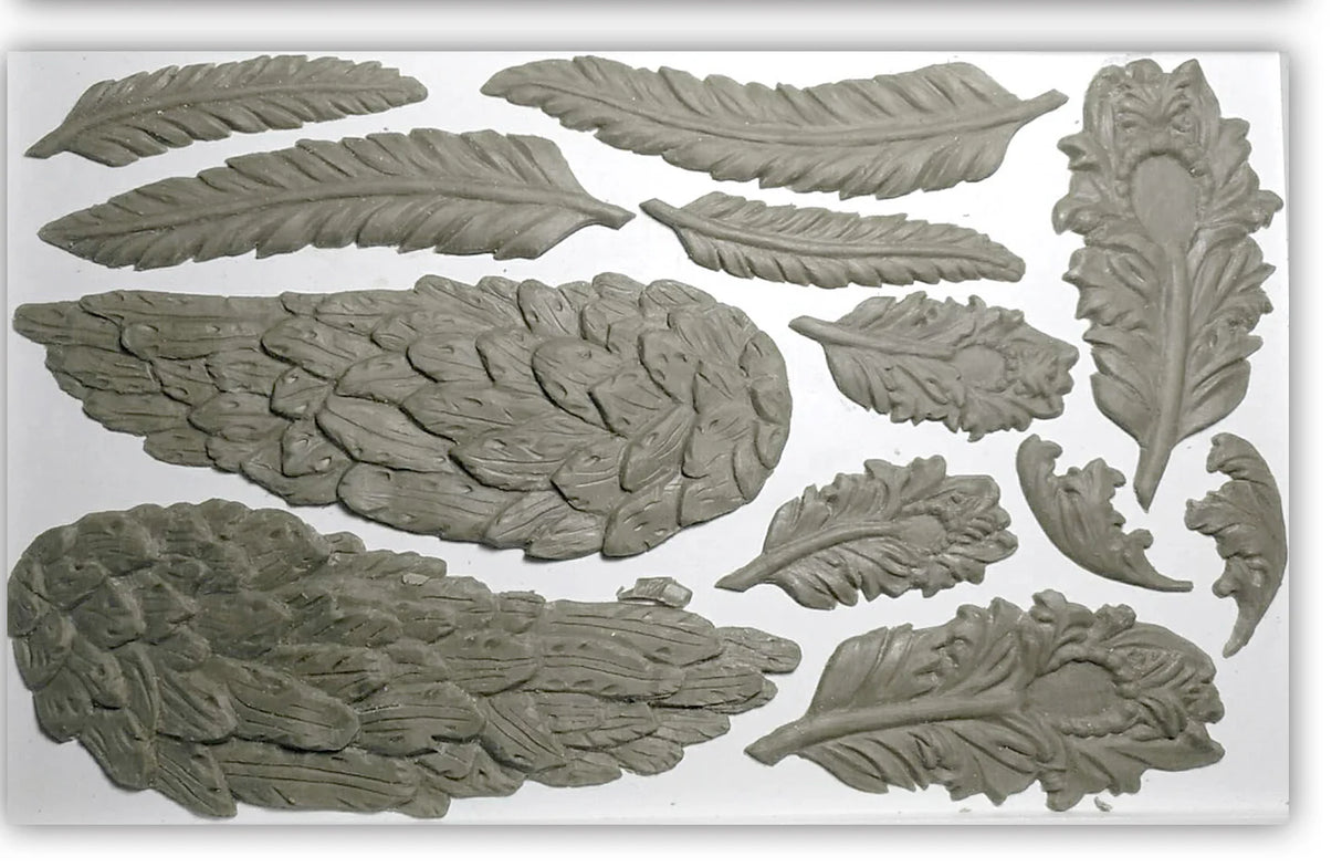 Wings & Feathers IOD Decor Mould