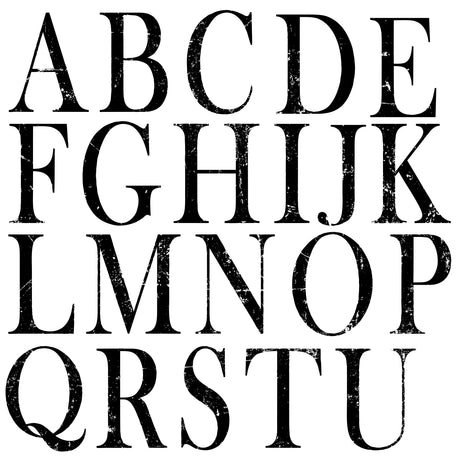Typesetting IOD Decor Stamp