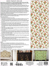 Rose Chintz IOD Paint Inlay