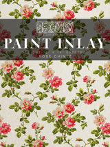 Rose Chintz IOD Paint Inlay