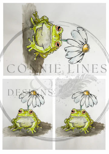 Multiple Toadally Cool - Decoupage Rice Paper