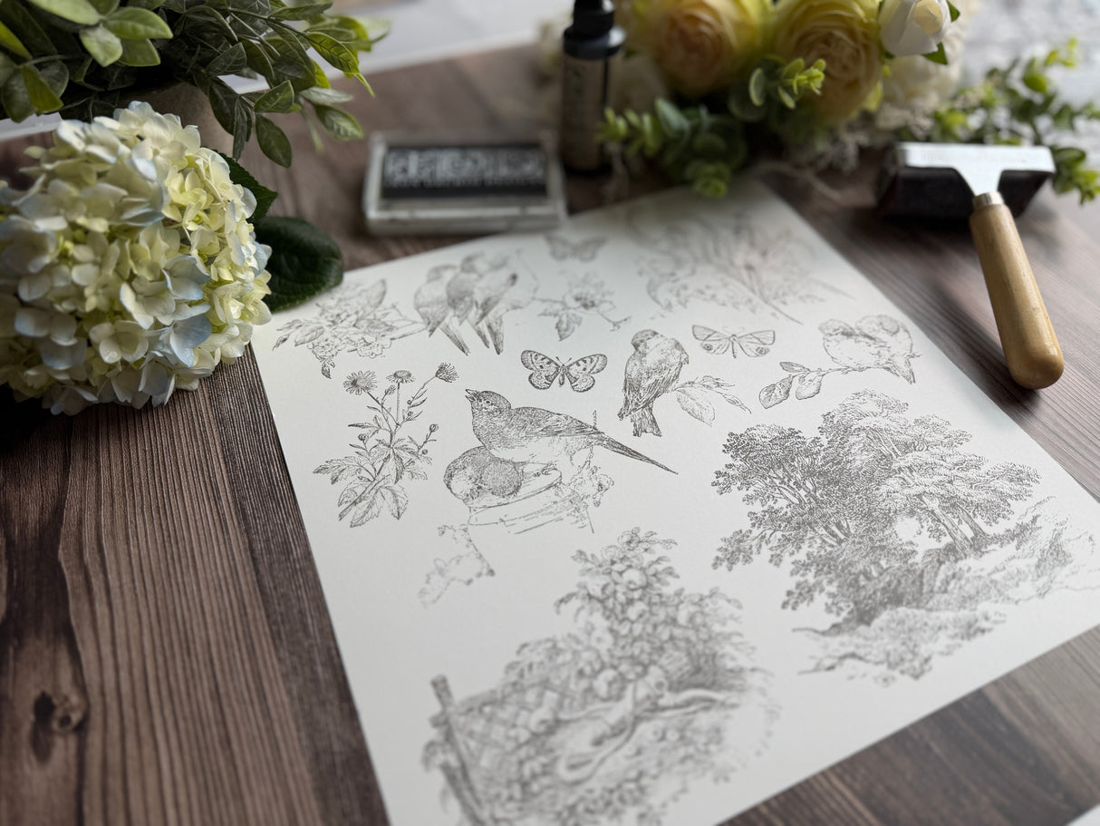 Meadowlark IOD Decor Stamp