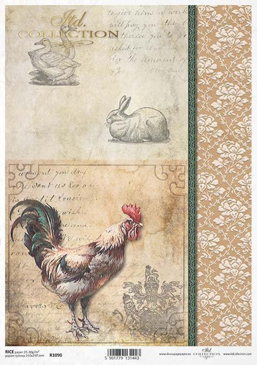 Rooster Bunny and Duck