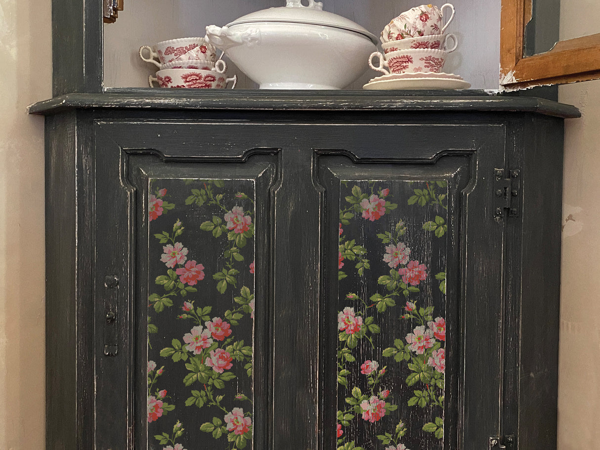 Rose Chintz IOD Paint Inlay