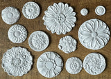 Rosettes IOD Decor Mould