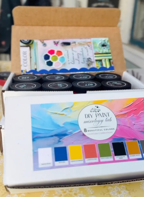 DIY Paint SAMPLER Box - 8 Colors in 2oz jars - Limited Time Only!