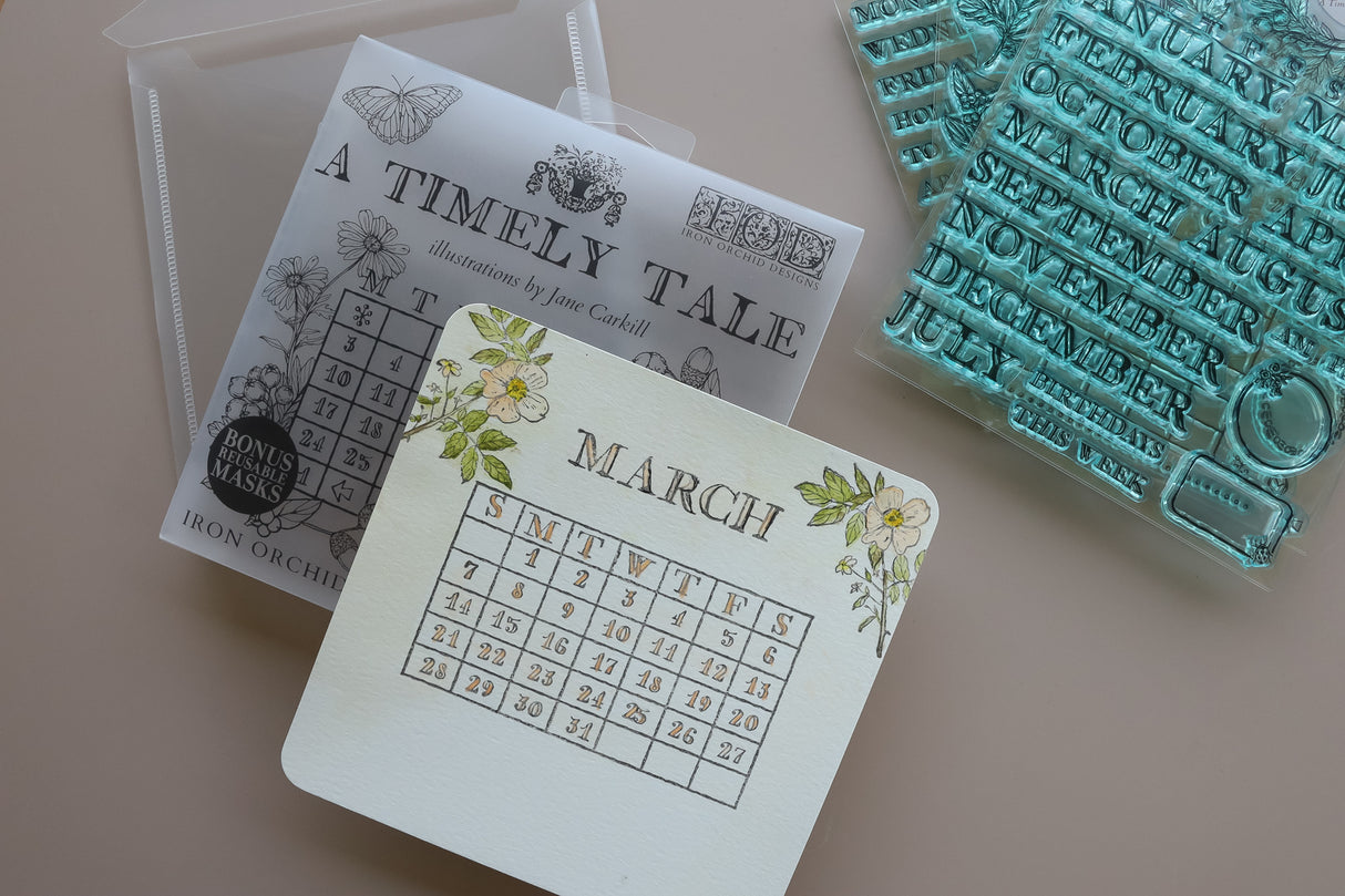 A Timely Tale IOD Decor Stamp