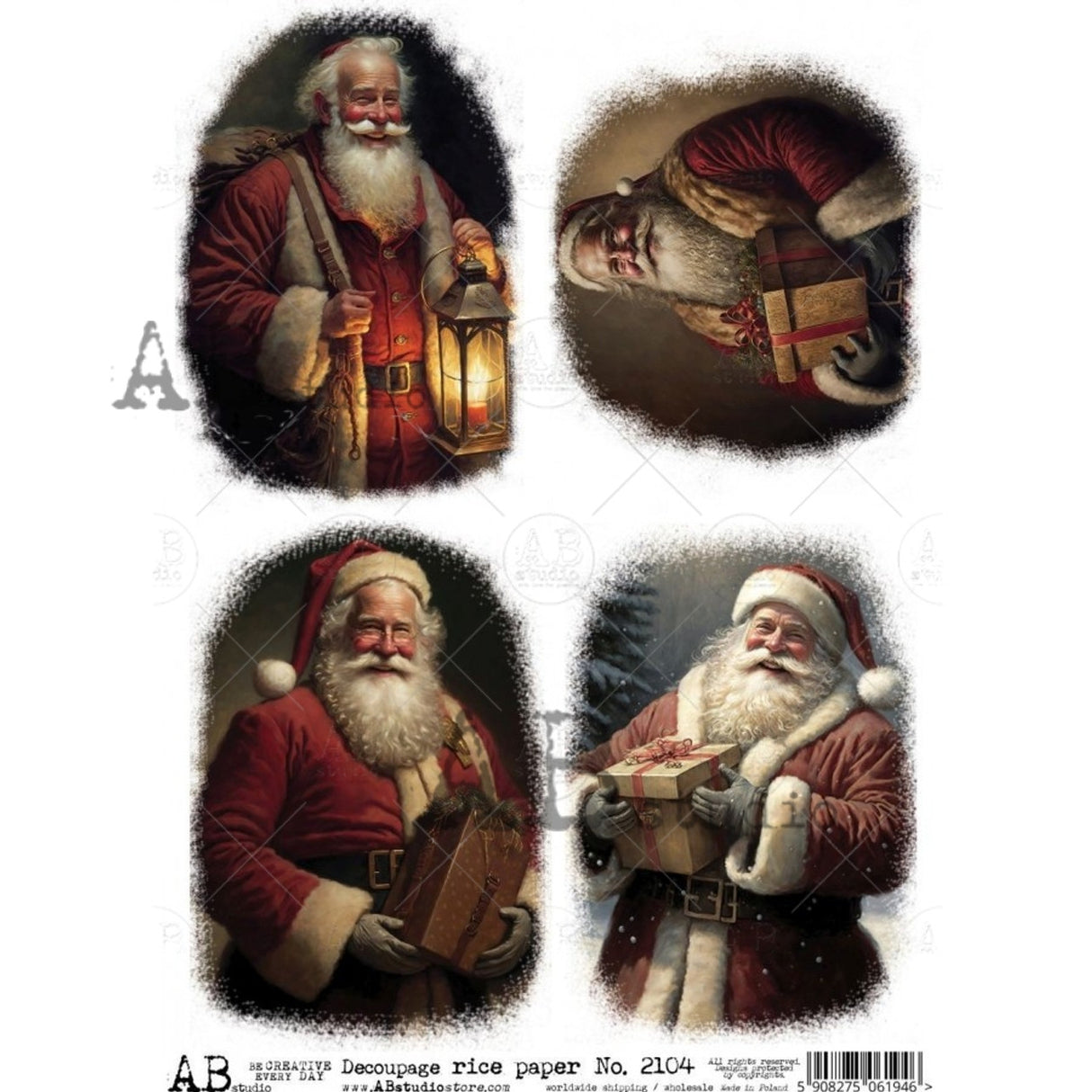 4 Santa's Rice Paper